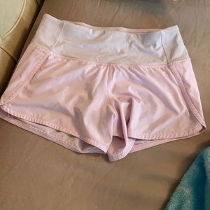 Light pink Lululemon shorts